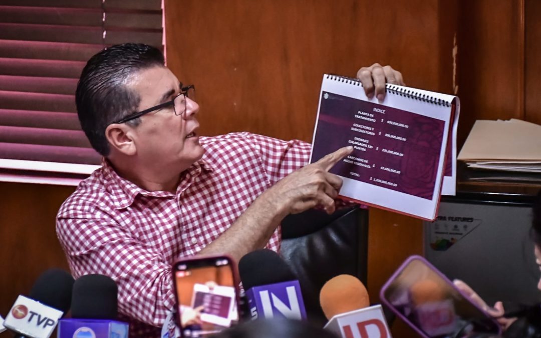El drenaje de Mazatlán será una de las prioridades en el presupuesto del 2024