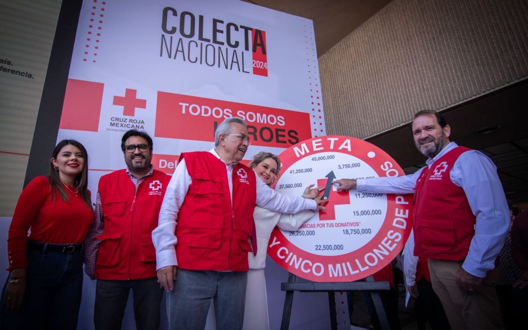 Rocha pone en marcha la Colecta Nacional de Cruz Roja en Sinaloa