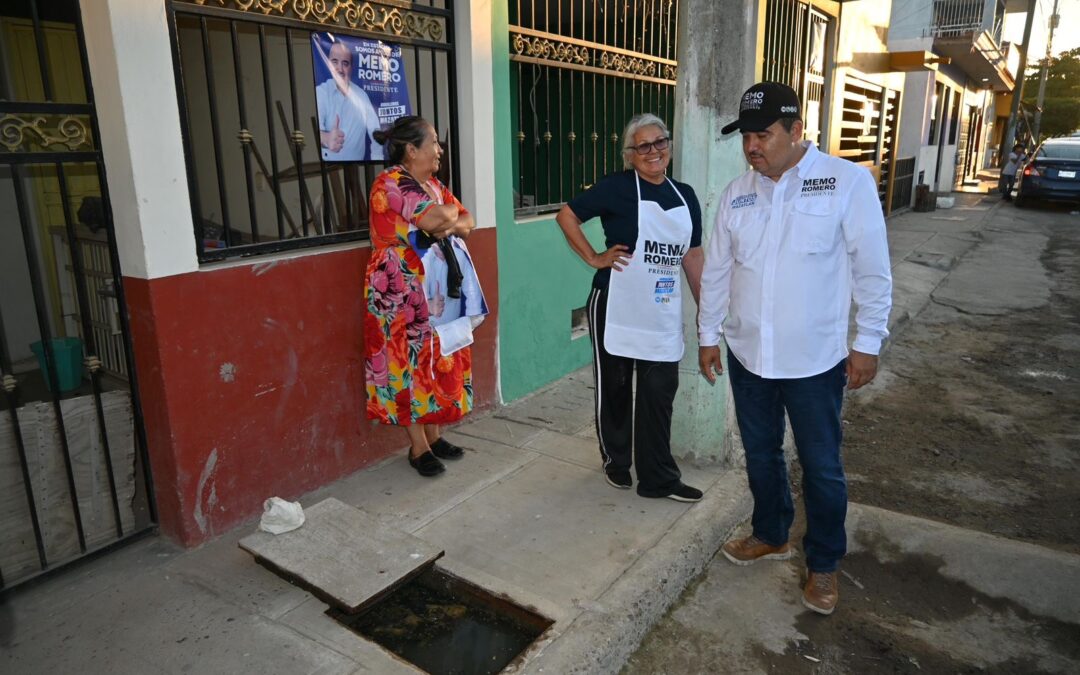 Memo Romero reafirma su compromiso de solucionar los problemas de drenaje en Mazatlán